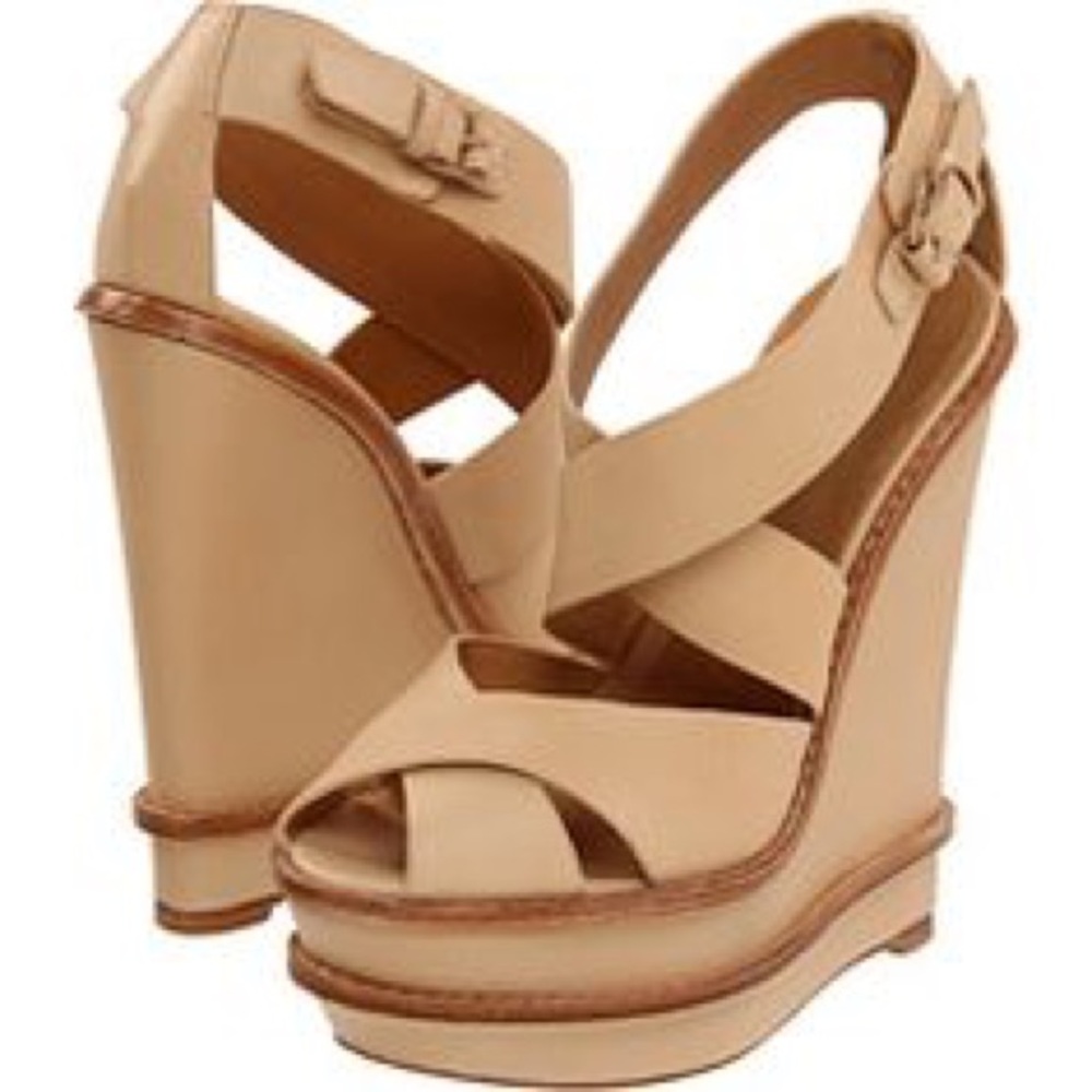 LAMB. Nude Angela wedges
